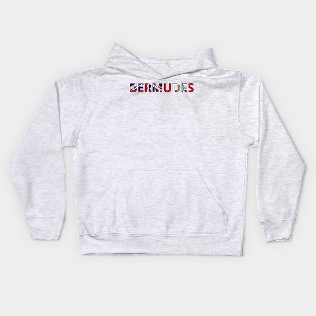 Drapeau Bermudes Kids Hoodie by Pixelforma